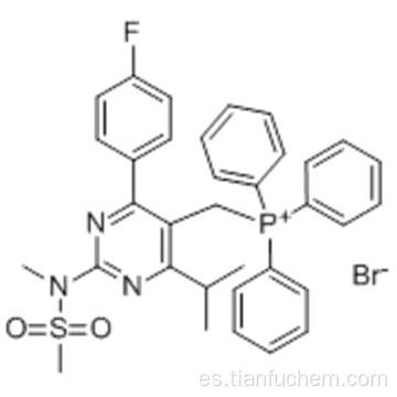 Fosfonio, [[4- (4-fluorofenil) -6- (1-metiletil) -2- [metil (metilsulfonil) amino] -5-pirimidinil] metil] trifenil-, bromuro (1: 1) CAS 885477-83- 8